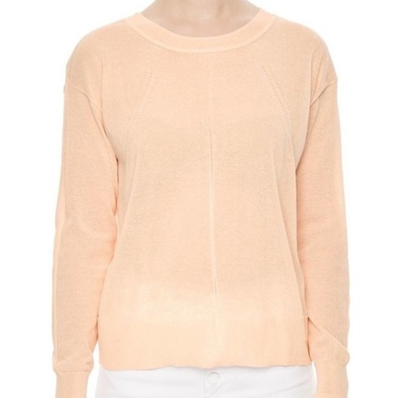Sandro Ania Peach Color Cotton-Mix Lightweight Sweater Size 2, US Medium - Picture 14 of 14